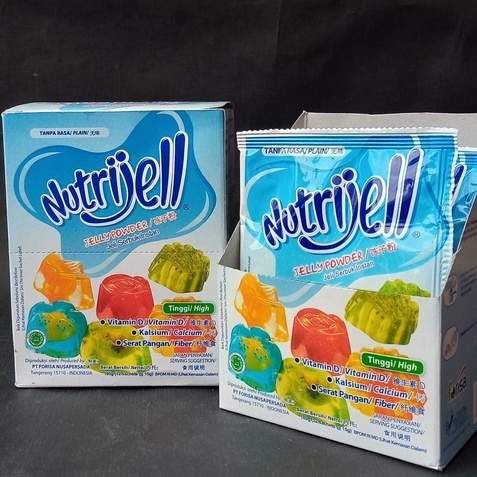 Nutrijel Plain 10gr x 12 Sachet x 12 Box