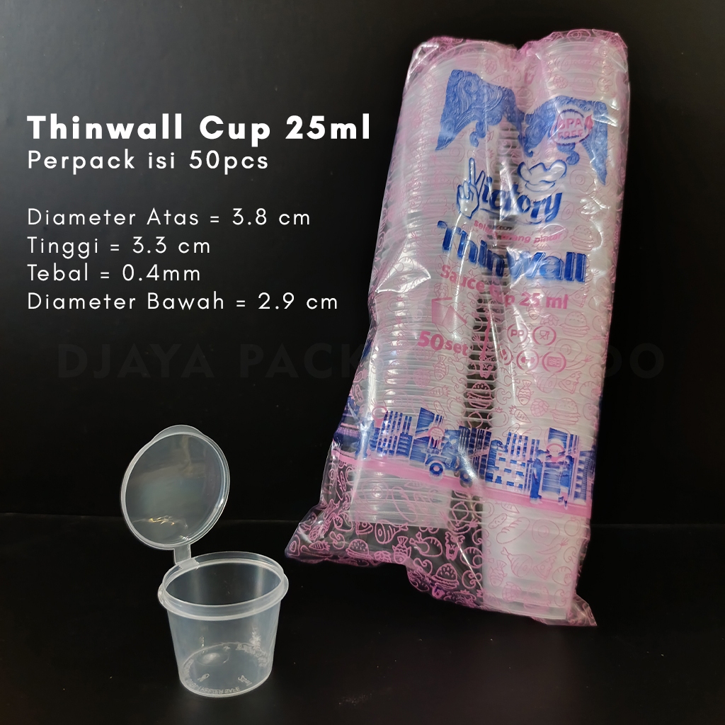 Thinwall Cup All merk 25ml 50pcs x 40 pack 