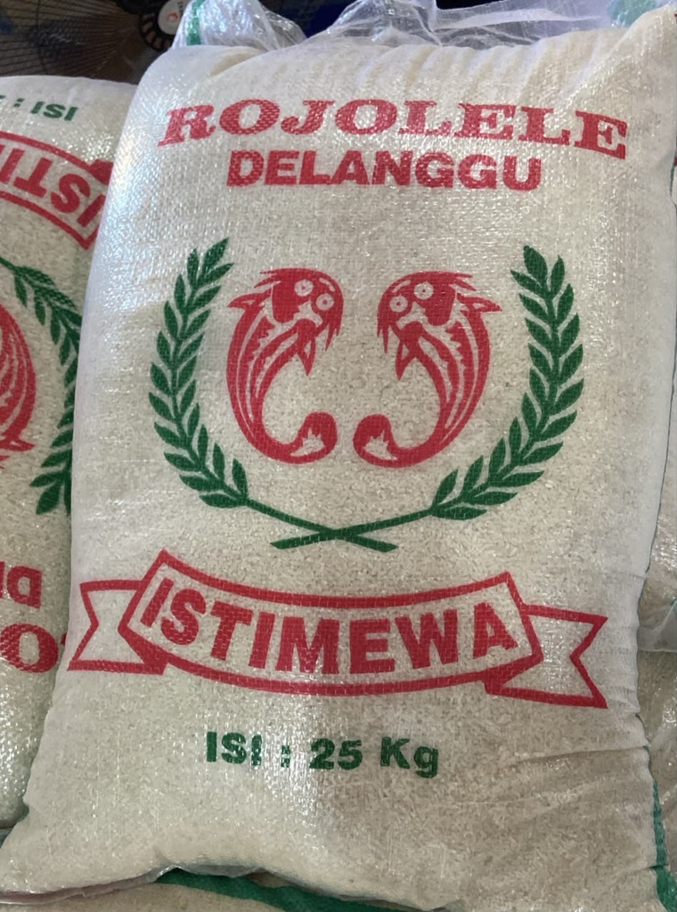 Beras Rojo Lele Delanggu