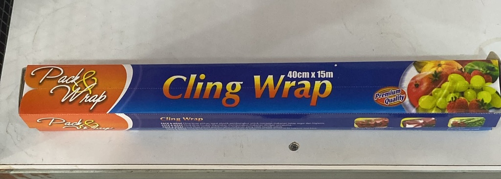 Plastik Wrap Cling Biru 40cm
