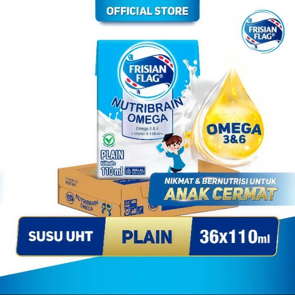 Frisian Flag Plain 110ml x 36 Kotak 