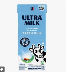 Ultra Milk Full Cream 200ml x 24 Kotak 