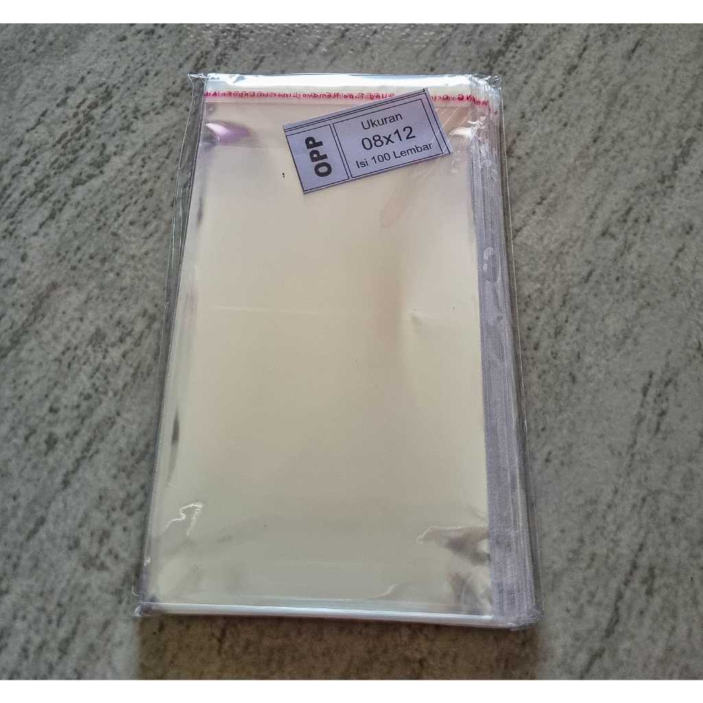 Plastik OPP Uk 12 x 8